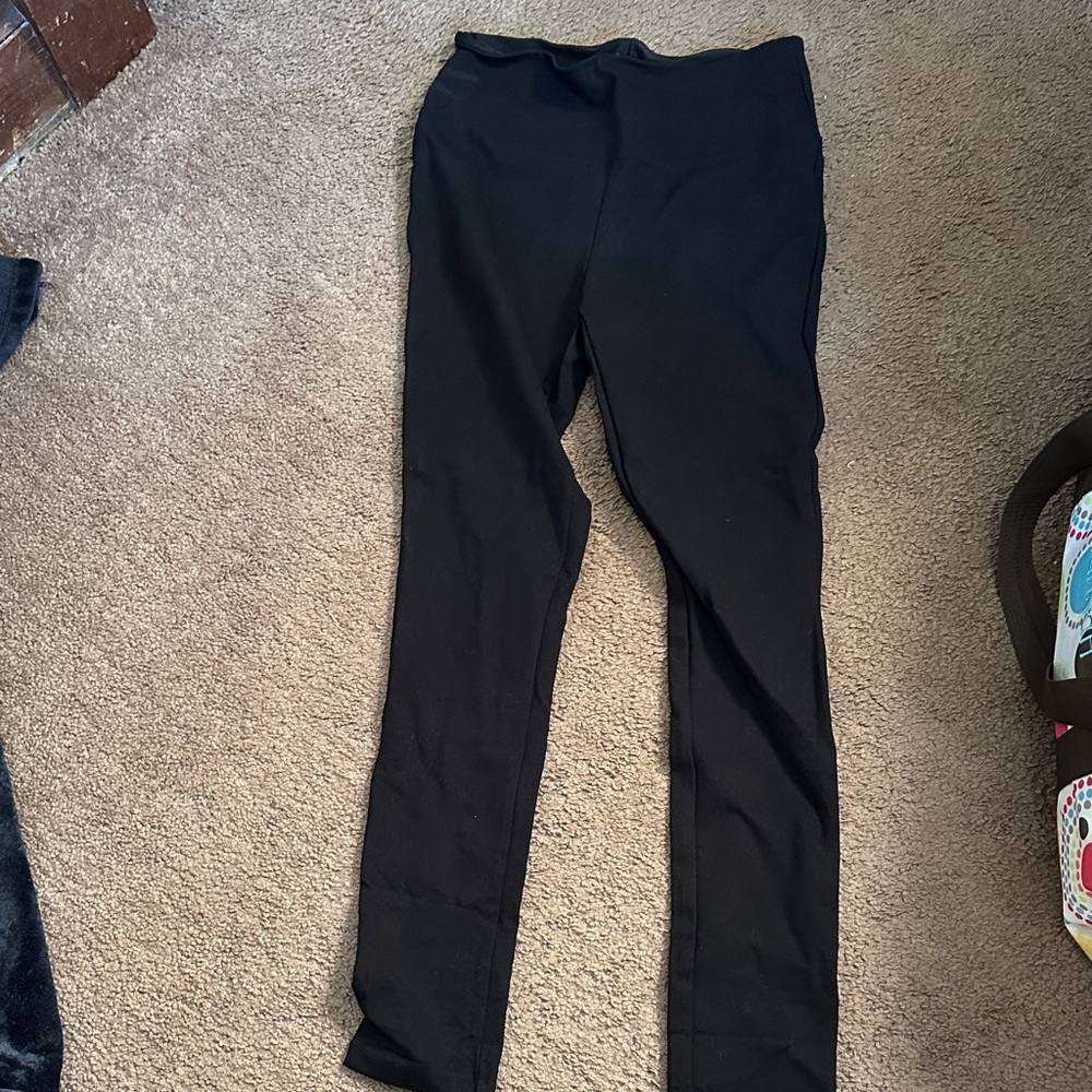 Liz Claiborne Black Leggings Medium Tall